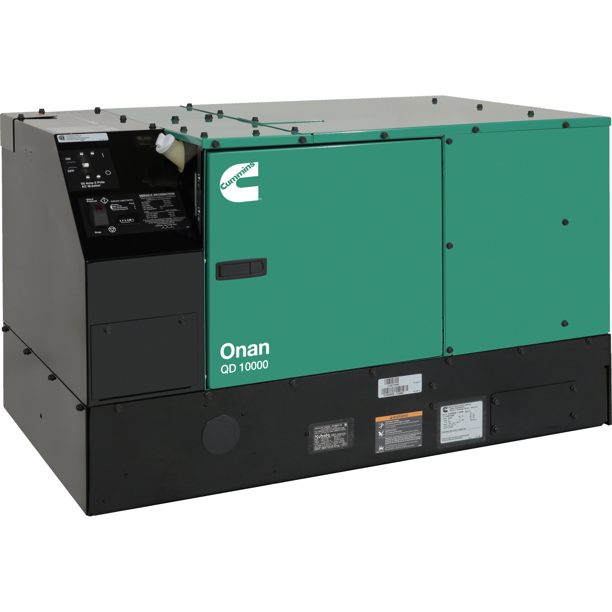 Cummins Onan QD 10000 - 10HDKCC-42345 Diesel Commercial Mobile Generator